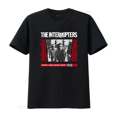 The Interrupters Band Womens Medium T Shirt Fight Good 2019 Tour Print Vintage Washed Stretched Unisex Casual Graphic