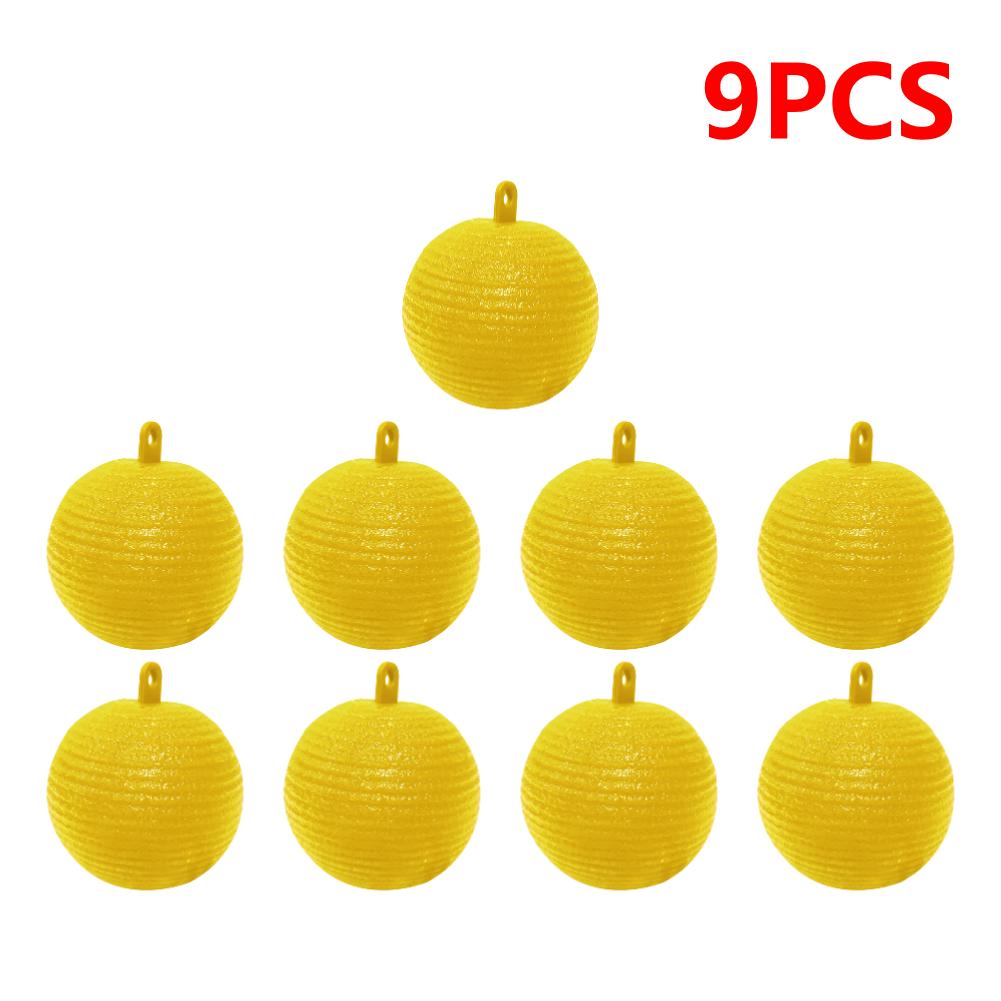 10PCS Fly Ball Traps 8cm Insects Fly Swatter Fruit Flies Trap Reusable Hanging Trap Ball Pest Repeller Killer Garden Supplies