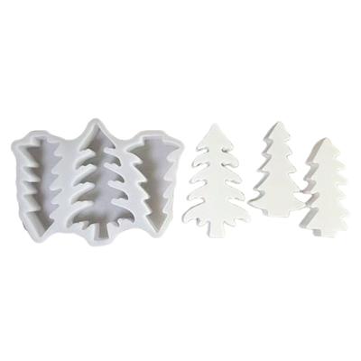 Moldes de Silicona Navideños, Molde de Adorno Navideño Xmases Árbol Molde de Epoxi para Fundición de Resina Manualidades DIY Jabón Decoraciones para el Hogar