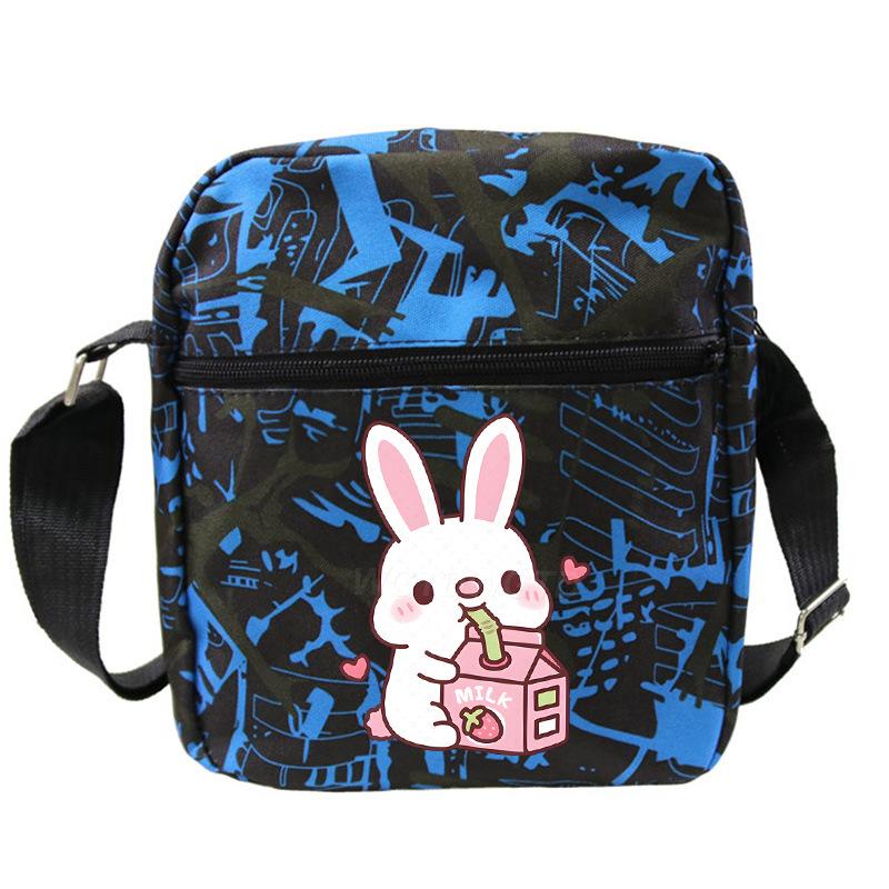 New student fashion shoulder bag personalized printing children's portable multifunctional messenger bag
