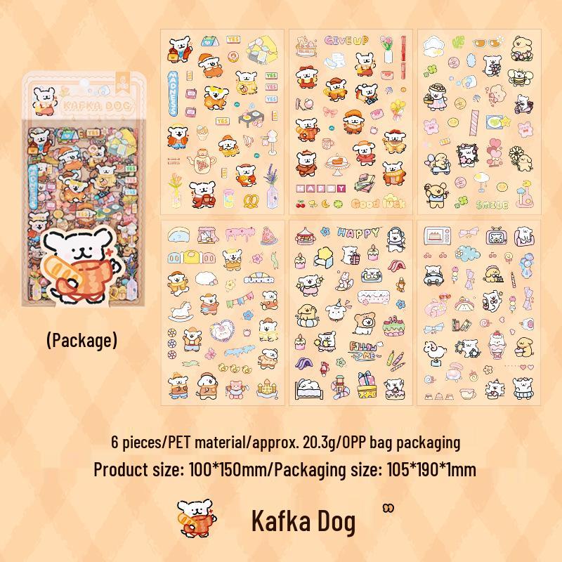 Yuezhen Adorable Korean Cartoon Die-cut Stickers for Children s Journals