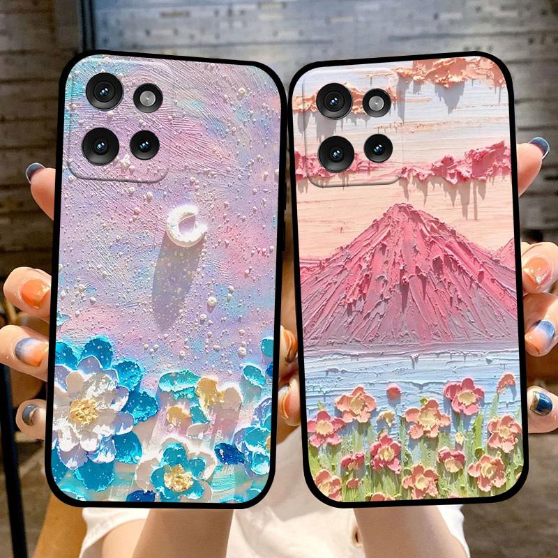 Para Capa Motorola Edge 50 Neo Edge50 Fusion 50S Pro Silicone TPU Macio Capa Traseira de Telefone Para Moto S50 X50 Ultra 5G Fundas de Luxo