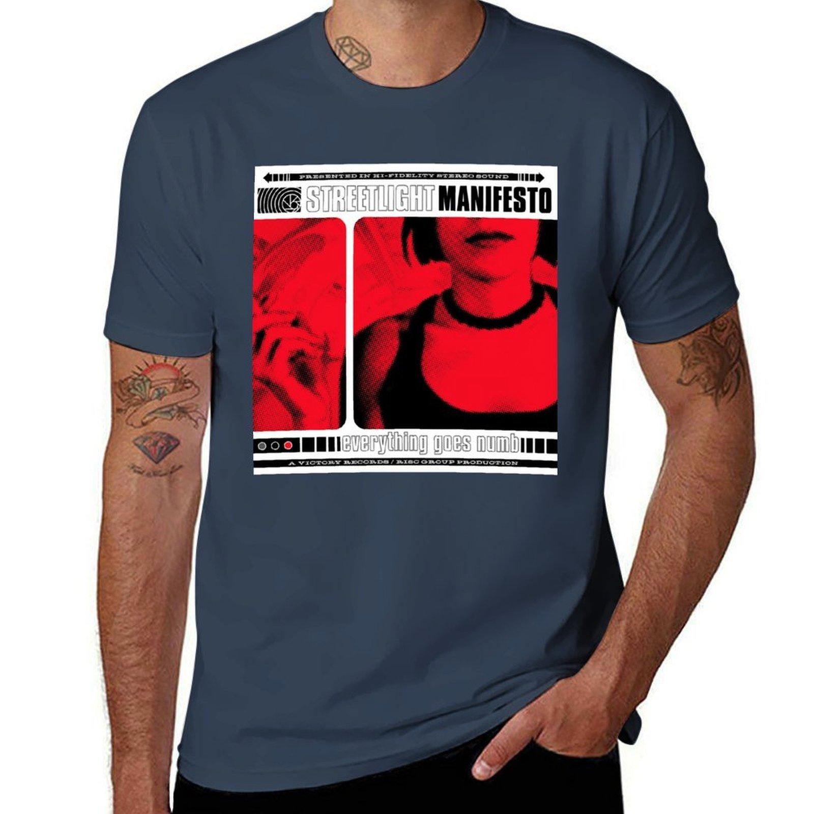 Streetlight Unisexifesto Everything Goes Numb Classic T Shirt Tshirt Daily Casual Short Sleeve Tee Shirt S
