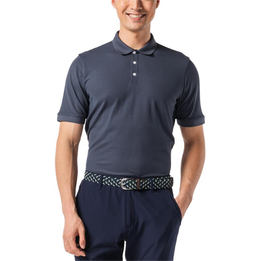 

DECATHLON WW500 Легкая, дышащая, приятная к коже рубашка поло с коротким рукавом для гольфа Cool Quick Dry, мужская, цвет чернил 2XL