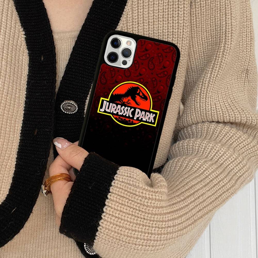 J-Jurassic Park Dinosaur World PC+TPU Phone Case For IPhone 17 16 15 14 PRO MAX 11 12 13 PLUS MINI Cover