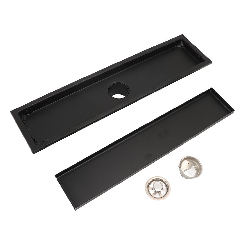 Rectangle Shower Drain Invisible Floor Drain Large Capacity Linear Floor Drain Kitchen