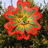 Colorful Rotating Wind Spinner Standing Lawn Flower Pinwheel  Outdoor Party Picnic Decor