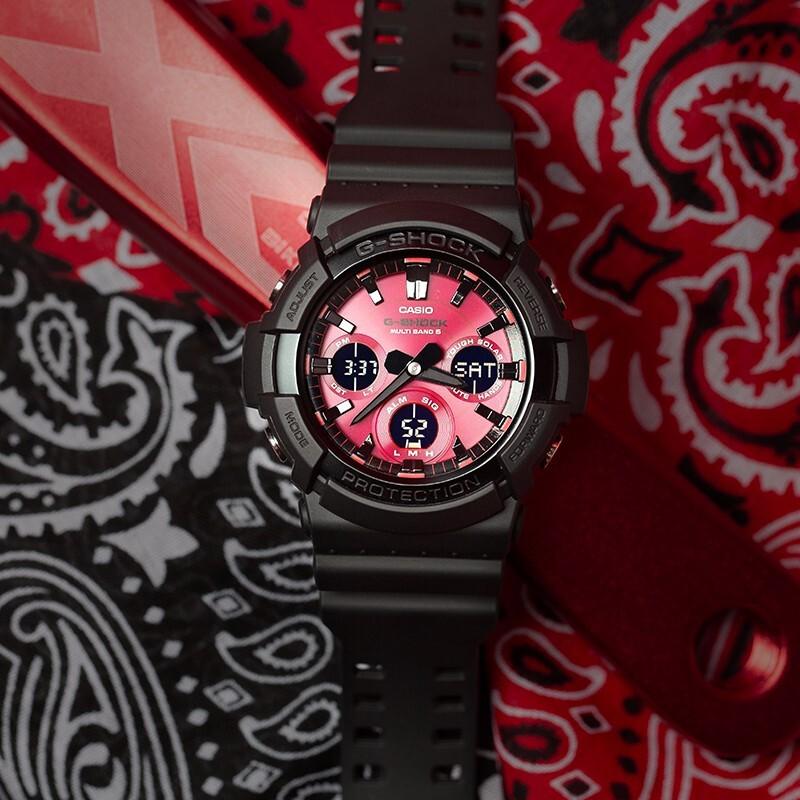 Casio Men Red Watch GAS-100AR-1A GAS-100AR-1A