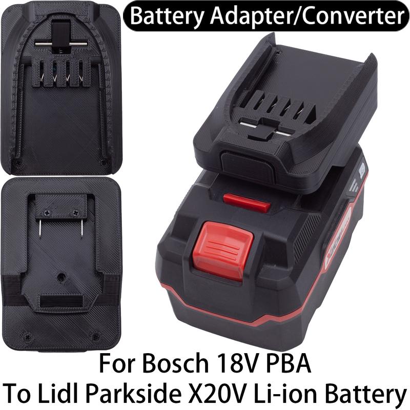 Battery Adapter For Bosch 18V PBA Li-ion Tool To Lidl Parkside X20V Li-ion Battery Adapter Converter Power Tool Accessory