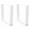 VidaXL V-shaped Coffee Table Legs, 2 Pcs, White, 50 X (42-43,3) Cm, Steel 4012629