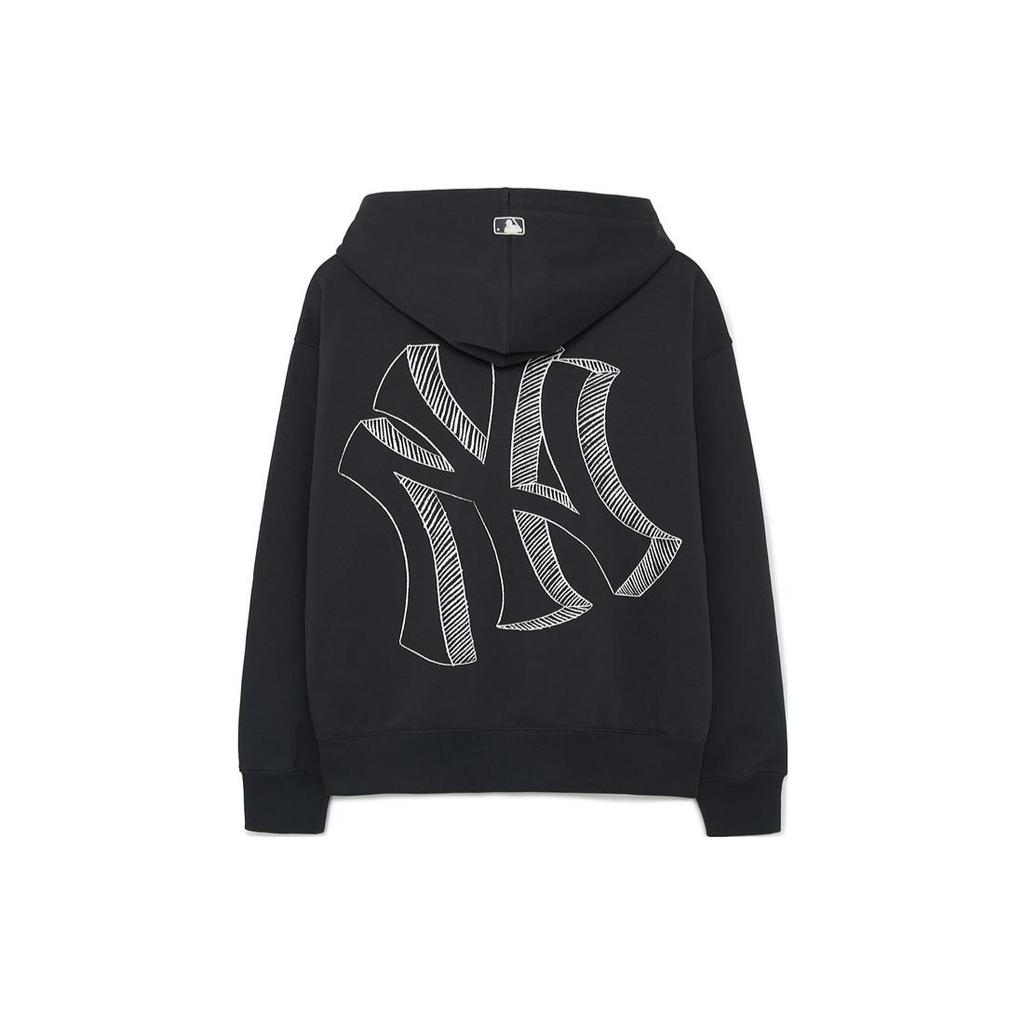 New MLB Mega Logo NY Sweatshirts Unisex Carbon Gray 3ATRB0334-50CGS