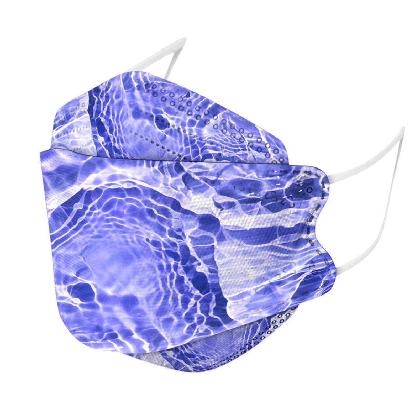 

Взрослая одноразовая защитная маска KF-94 с красочным принтом 3D модная маска в виде рыбьего рта One Size