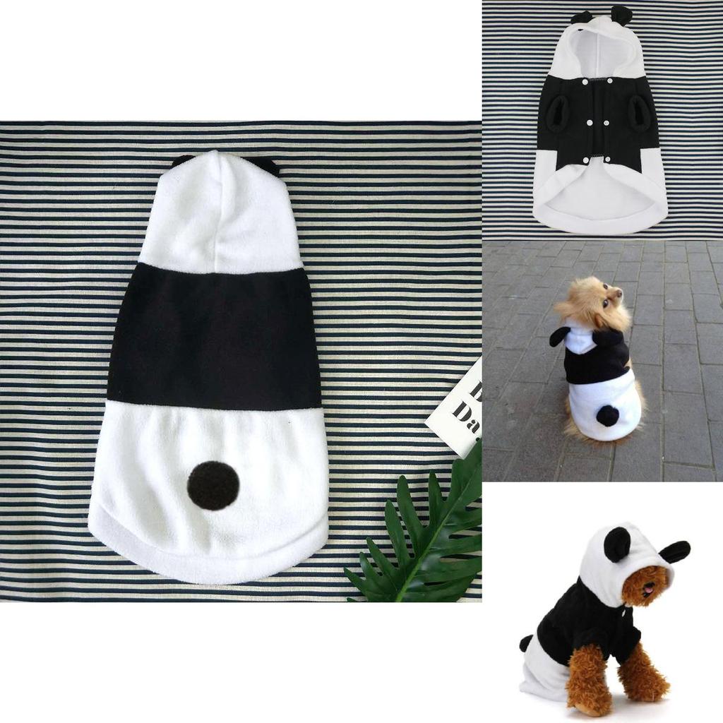 Cozy Panda Transformation Pet Clothing For Dogs And Cats In White