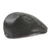 Men's PU Leather Duck Tongue Cap Literary Beret Style Casual Daily & Outdoor Middle-aged Youth Fashion Forward Hat