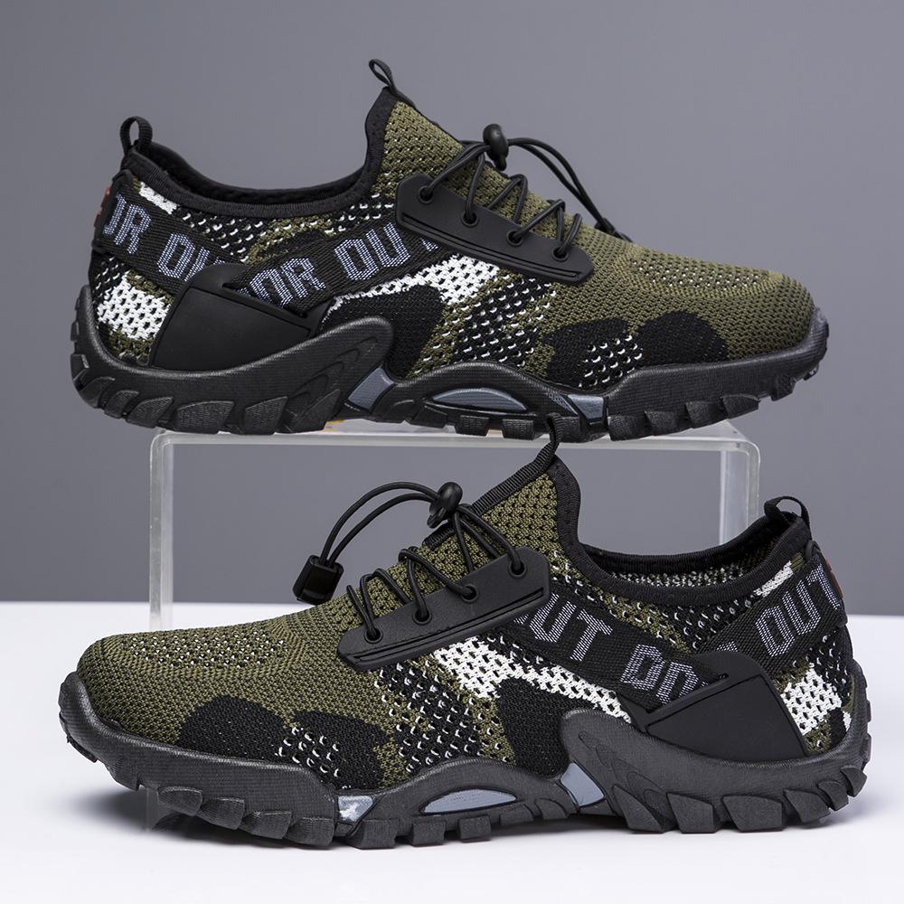 Foreign trade men's shoes 2025 new outdoor hiking shoes European and American sports trendy shoes breathable non-slip wading shoes men