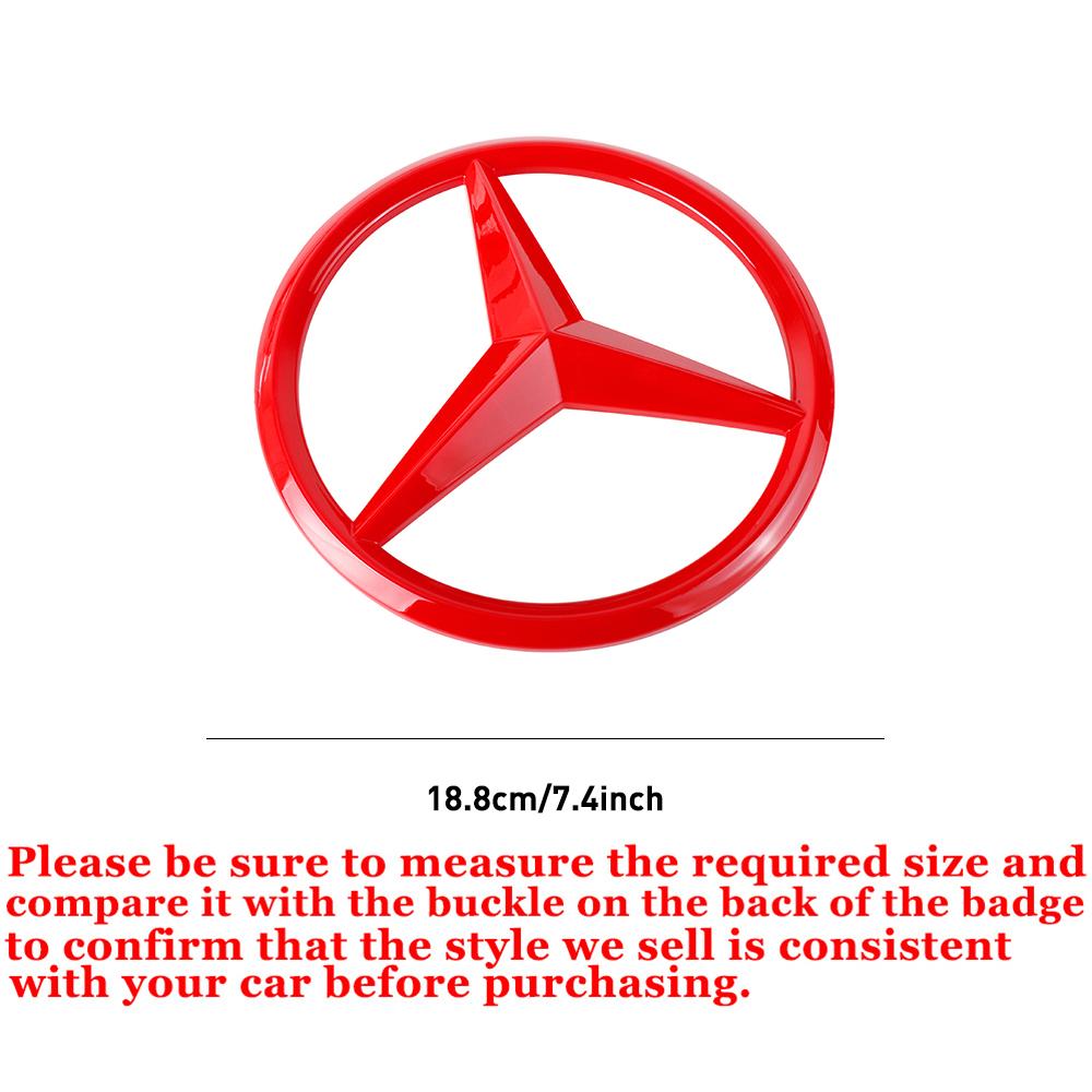 Car Front Grille Badge Cover Emblem Stickers Decoration Accessories For Mercedes Benz W204 W205 W210 W211 W212 A C E GLA GLC GLE