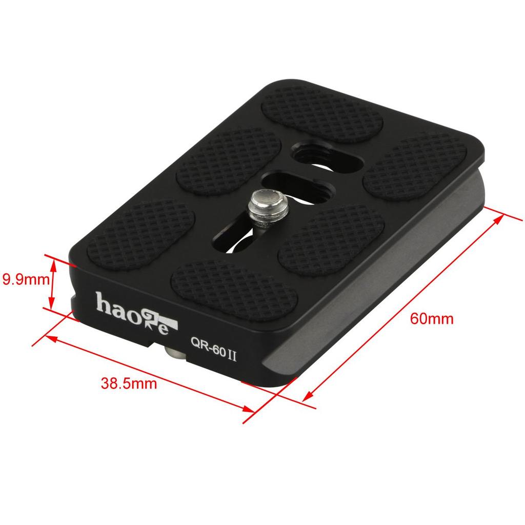Haoge 200mm Nodal Slide Double Dovetail Focusing Rail Plate with Metal Quick Release Clamp and 60mm Plate for Camera Panoramic Macro Compatible with