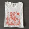 Retro Cowboy Horse Rider Graphic Tee, Desert Cactus Western Top