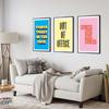 Simplicity Colorful Pink White And Orange Do Shit You Love Typographic Quote Canvas Painting Girl Room Home Poster Decor Fashion