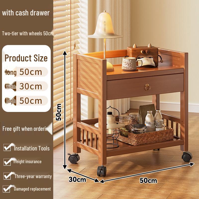 Többszintű mobil tárolóállvány: Álló, többfunkciós kocsi nappalihoz és háztartási cikkekhez.