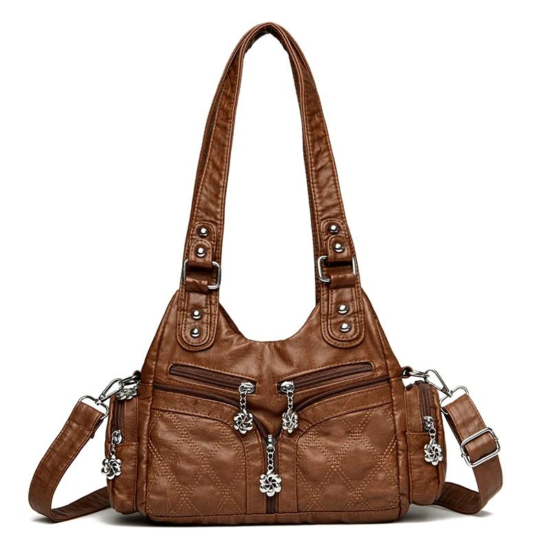 Borsa a Spalla in Vera Pelle da Donna Borse a Tracolla Borse Firmate Borsa Messenger di Lusso alla Moda