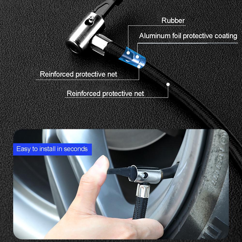 Car Tire Pump 150 PSI 12V Electric Air Pump LED Emergency Flashlight Heavy Duty Air Compressor Car Tyre Inflator for All Vehicle