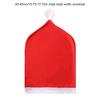 Chair Back Cover Christmas Kitchen Chair Slipcovers In Santa Hat Shape For Holiday Decoration Chair Covers