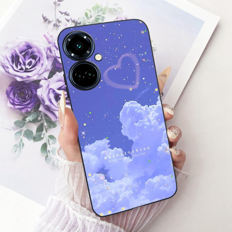 For Tecno Camon 19 Pro 19 Neo Camon19 4G Phone Case Matte Soft TPU Bumper Cover Cool Cartoon Luxury Butterfly Flower Funda