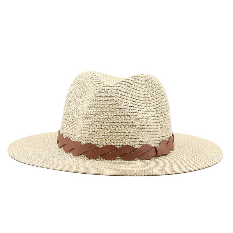 Classic for ethnic style big edge straw hat European and American cowboy style straw hat outdoor leisure jue style wind sunscreen hat