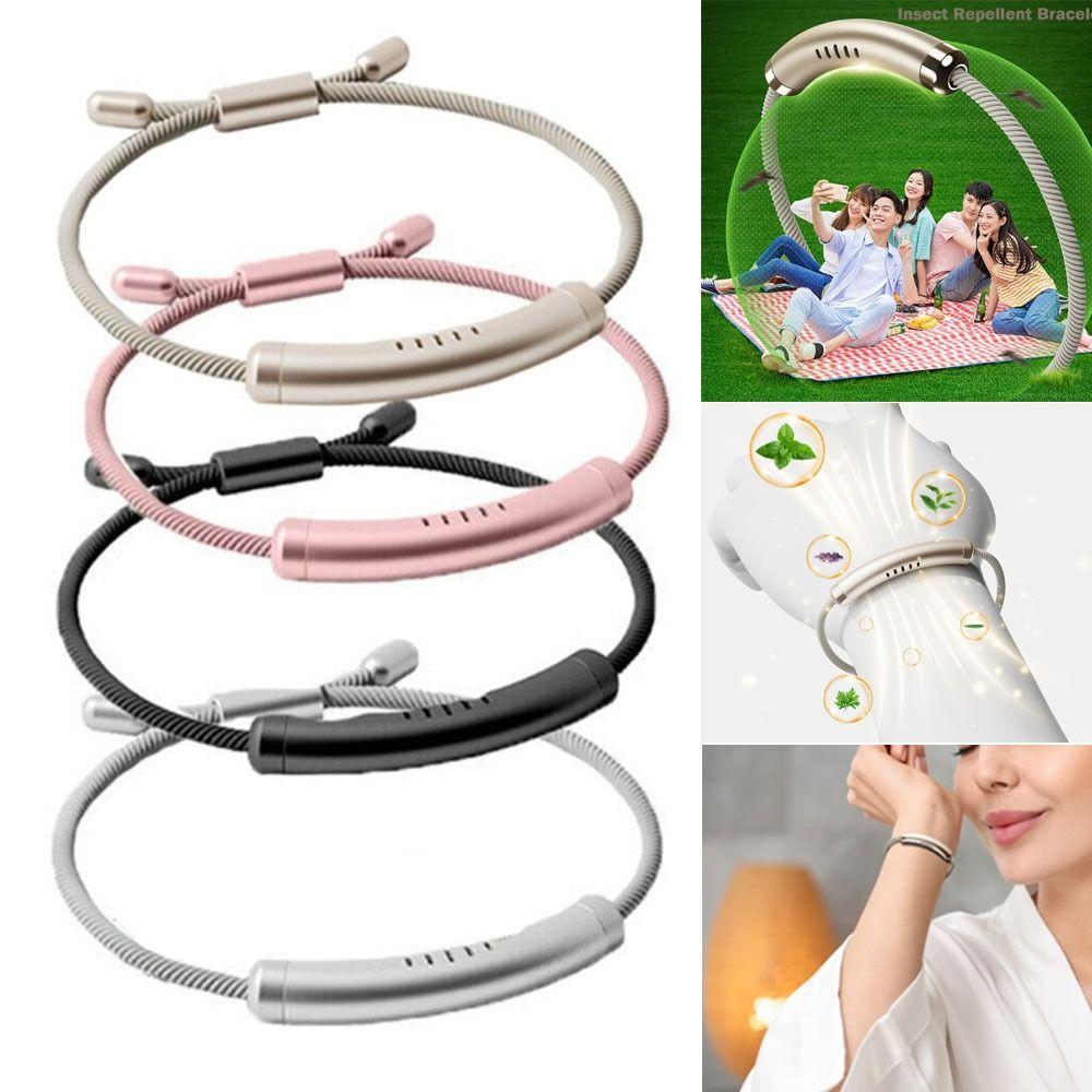 

Adjustable Insect Repellent Bracelet Long-lasting Diffusing Wristband Camping Supplies шампанського