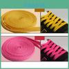 Popular No-wax Polyester Cotton Flat Shoelaces For Athletic And Everyday Shoes