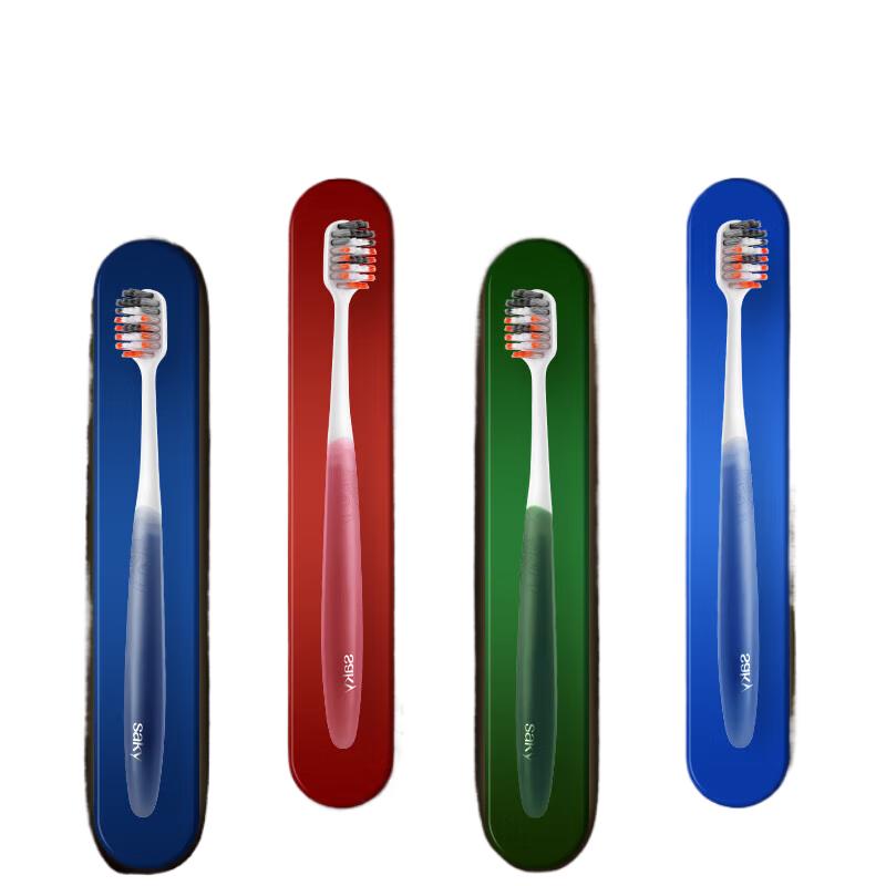 

Shuke Wide Head Volcanic Charcoal Toothbrushes, 6-Pack