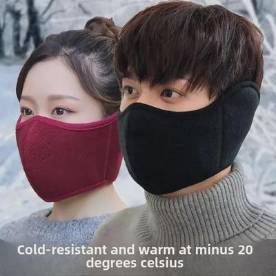 Men's Winter Cycling Windproof Mask with Ear Protection and Antifreeze Earmuffs