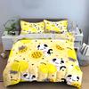 Playful Cats And Fruits Design  Kid'S And Adults' Bedroom Decor, Exquisite Three-Piece Bedding Set Gift