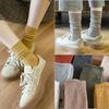 Women's Deodorant Mid-Tube Socks - Autumn/Winter European & American Style, Japanese Retro Color.