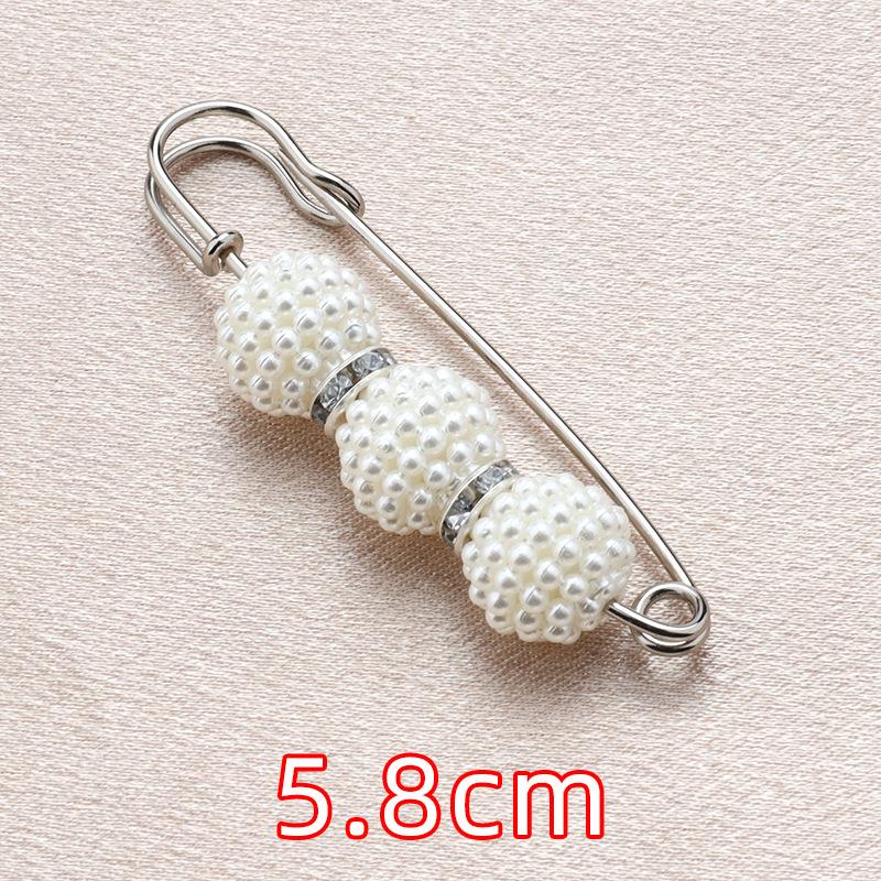 Pearl Waist Pins, Accessories, Dresses, Large Waistband, Small Clothes Neckline, High-end Anti-light Brooch
