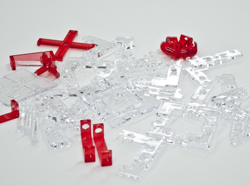 Kristall Puzzle Geschenkbox Rot 50160