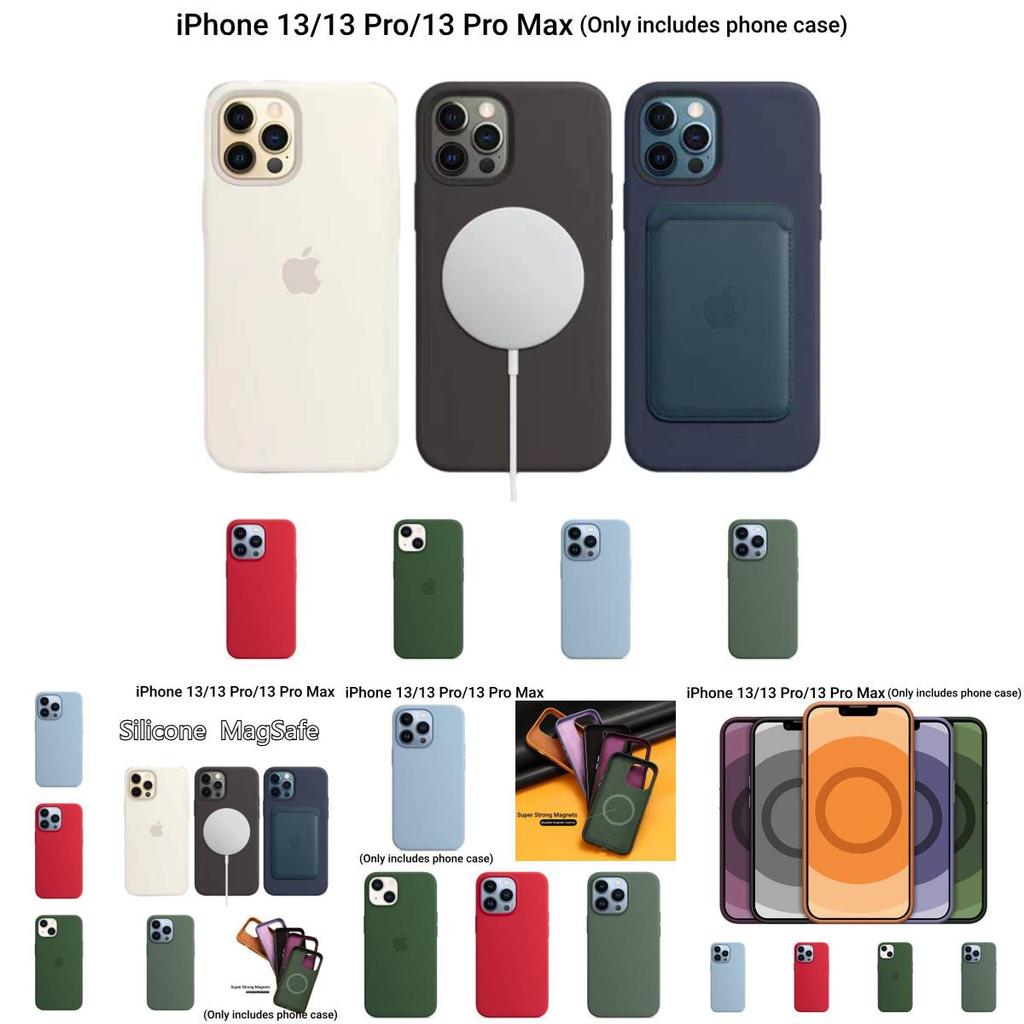 Apple 13 Oficiální tekutý silikon Magnetická adsorpce Kreslený kryt pro iPhone 13