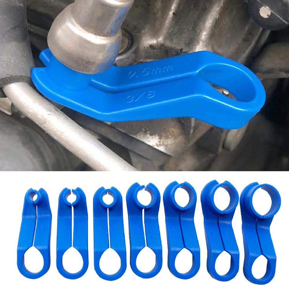 7Pcs Remove Fuel Line Replacement Tool Auto Fuel Line Angled Disconnect Set Tool Air-conditioning Oil Pipe Quick Removal Tool
