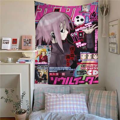 Soul Eater Hippie Flower Tapestry  Anime Graphics  Hippie Flowers Suitable for Dorm Walls  Hippieinspired Spaces