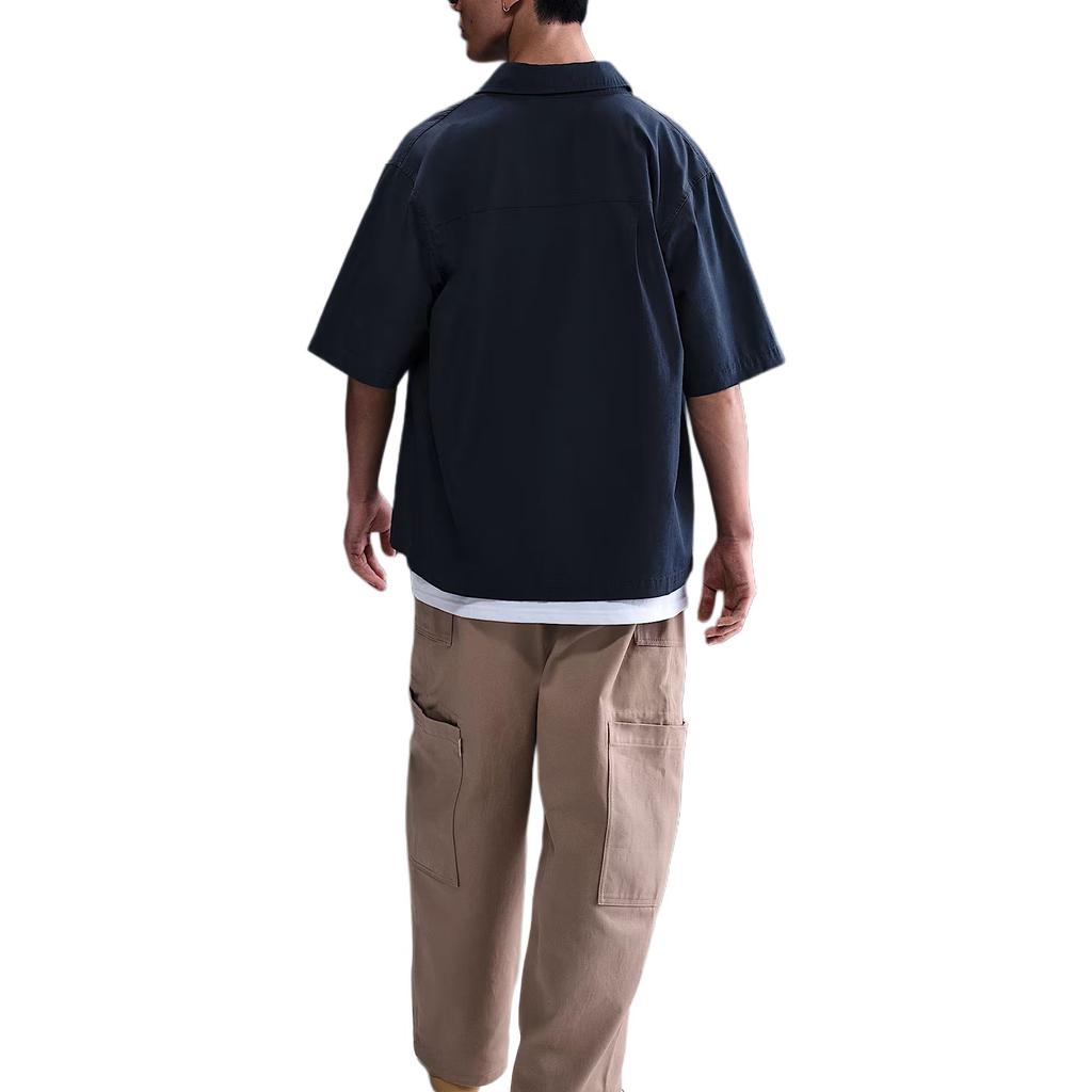 Nike Club Modă Confortabil Trendy Simplu Cămașă cu Mânecă Scurtă Cămăși Bărbați Obsidian HJ2030451