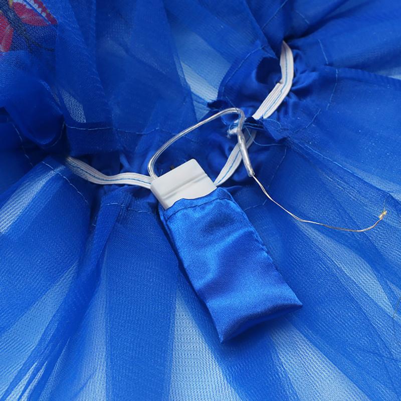 Girls Led Light Up Butterfly Tutu Skirt Glowing Elastic Waistband Multi-color Mesh Skirt For 2-12