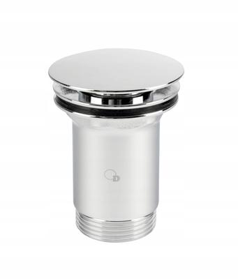 Round Large Chrome Click-Clack Stopper 11/4