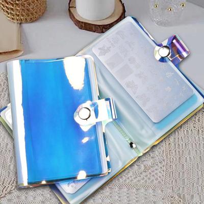 Nail Art Plates Display Book Multipurpose Stickers Holder Collecting Album Storage for