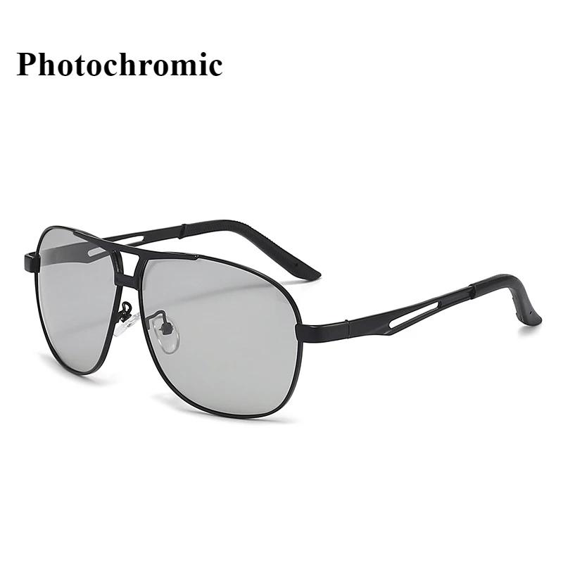 Sunglasses for Men Aviator Polarized or Photochromic UV Protection Military Style Metal Mirror Sun Glasses