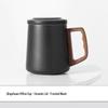 Geometric Ceramic Tea Brewing Cup with Lid and Filter