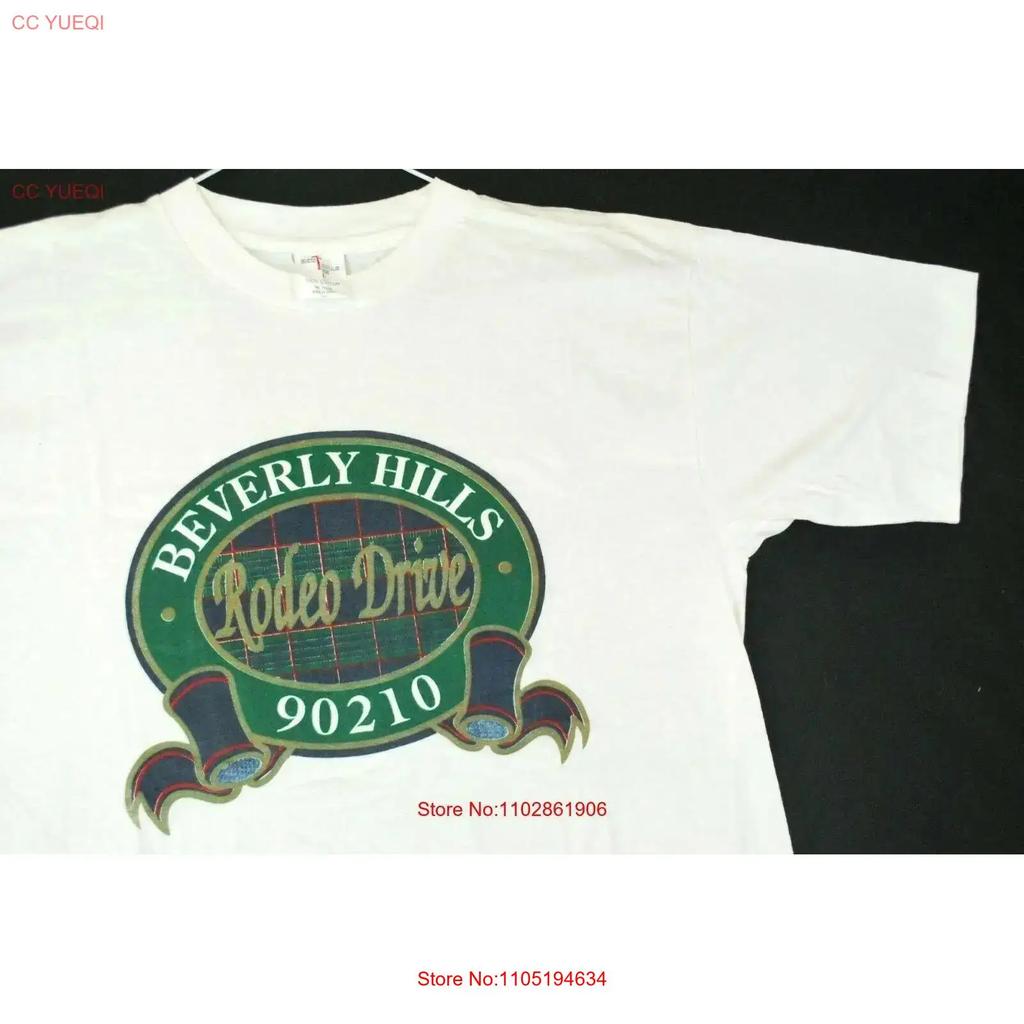 Vintage 90s Beverly Hills 90210 Short T Shirt Hip Hop Rap Mens L Vintage Washed Soft Homme Stylish Casual Fashion Unisex