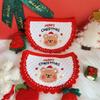 Pet cat dog christmas dress up saliva towel embroidered bib bib scarf