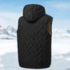 Men's Autumn and Winter Thickened Down Vest with Hood Comfortable and Warm Suitable for Daily Life Shopping and Travel