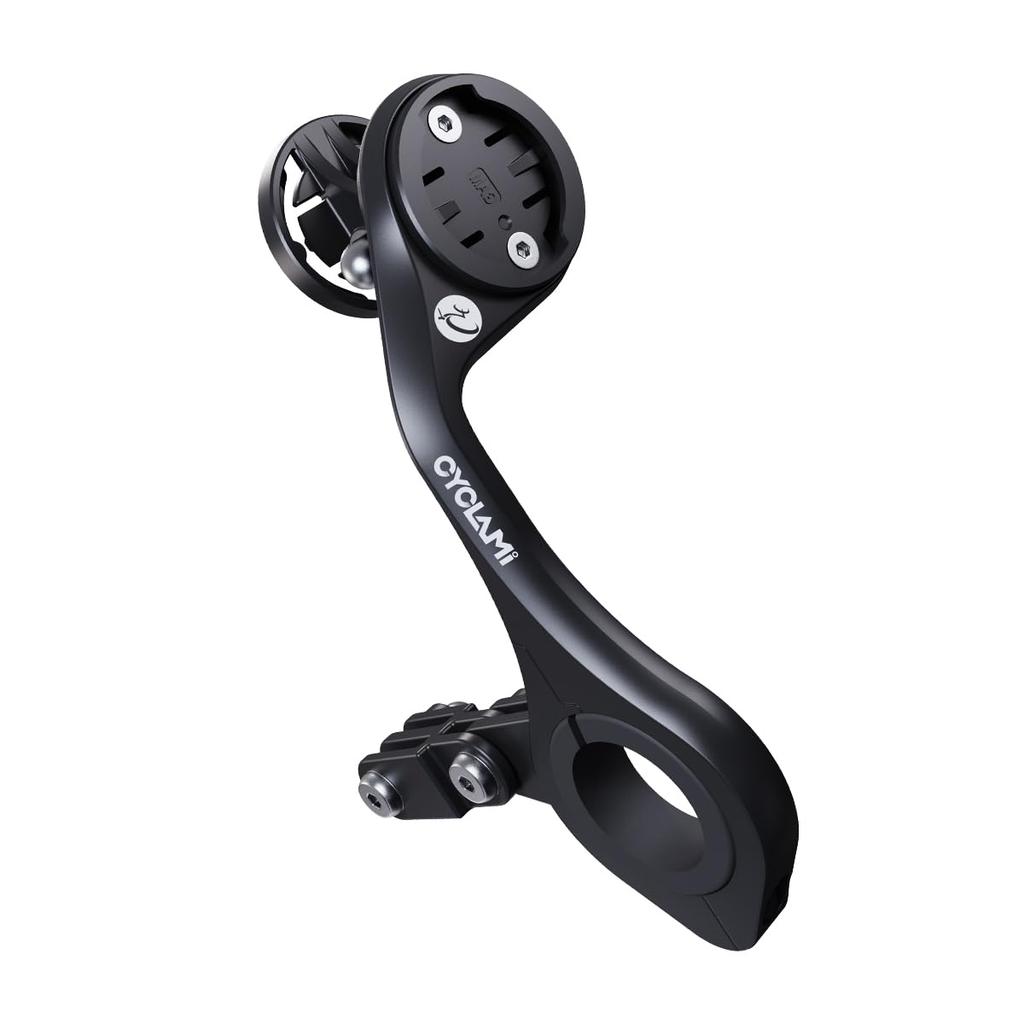 CYCLAMI M6 Front Bike Mount for CYCPLUS and Lights Adjustable Extension Holder for Handlebars Garmin, iGPSPORT, XOSS, CooSpo, Magene, Computers,